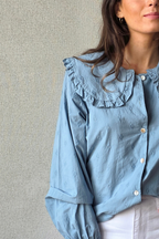 Blusa bordado verde bonito
