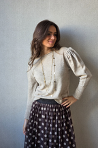 Jersey manga farol beige