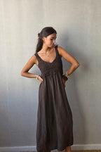 Vestido crochet chocolate
