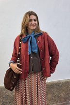Chaqueta acolchada caldero con bolsillos