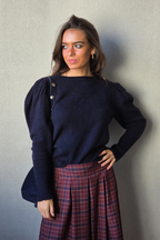 Jersey manga manga farol azul marino