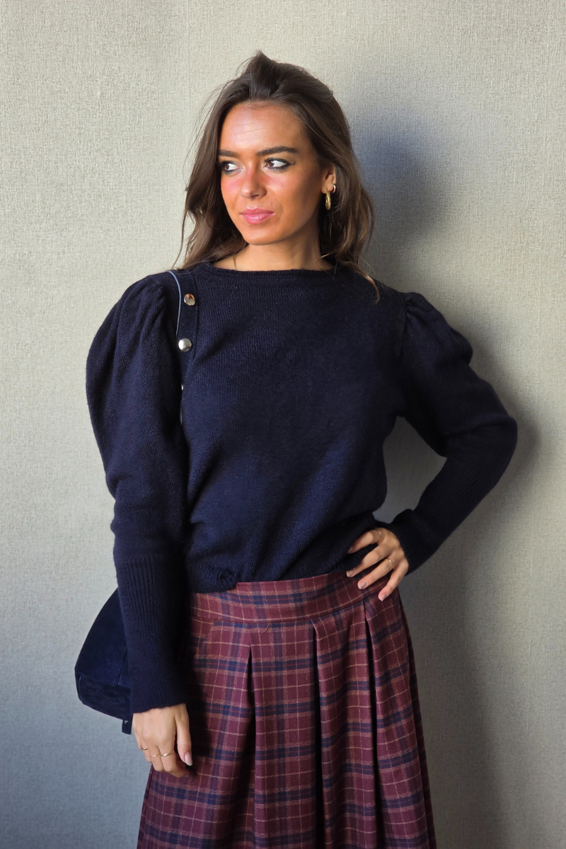 Jersey manga manga farol azul marino