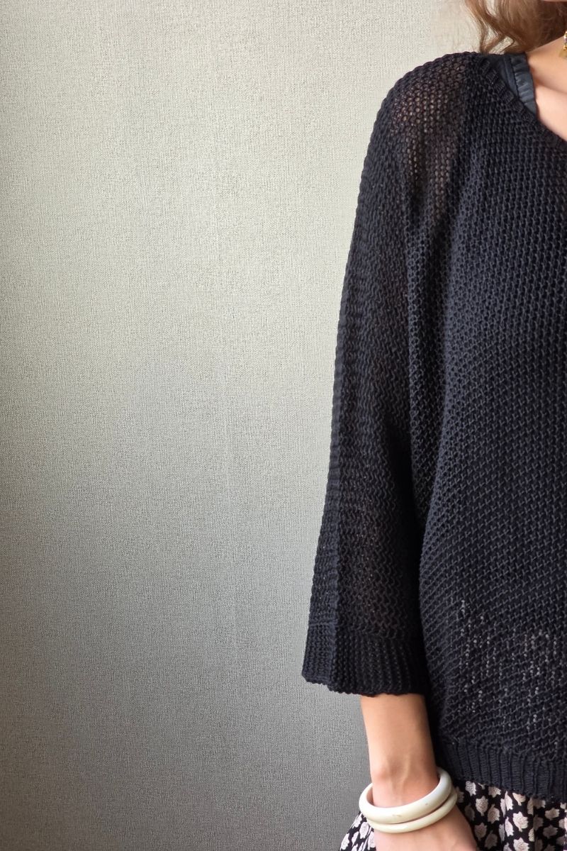 Jersey calado negro