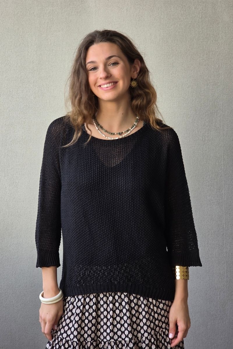Jersey calado negro