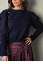 Jersey manga manga farol azul marino