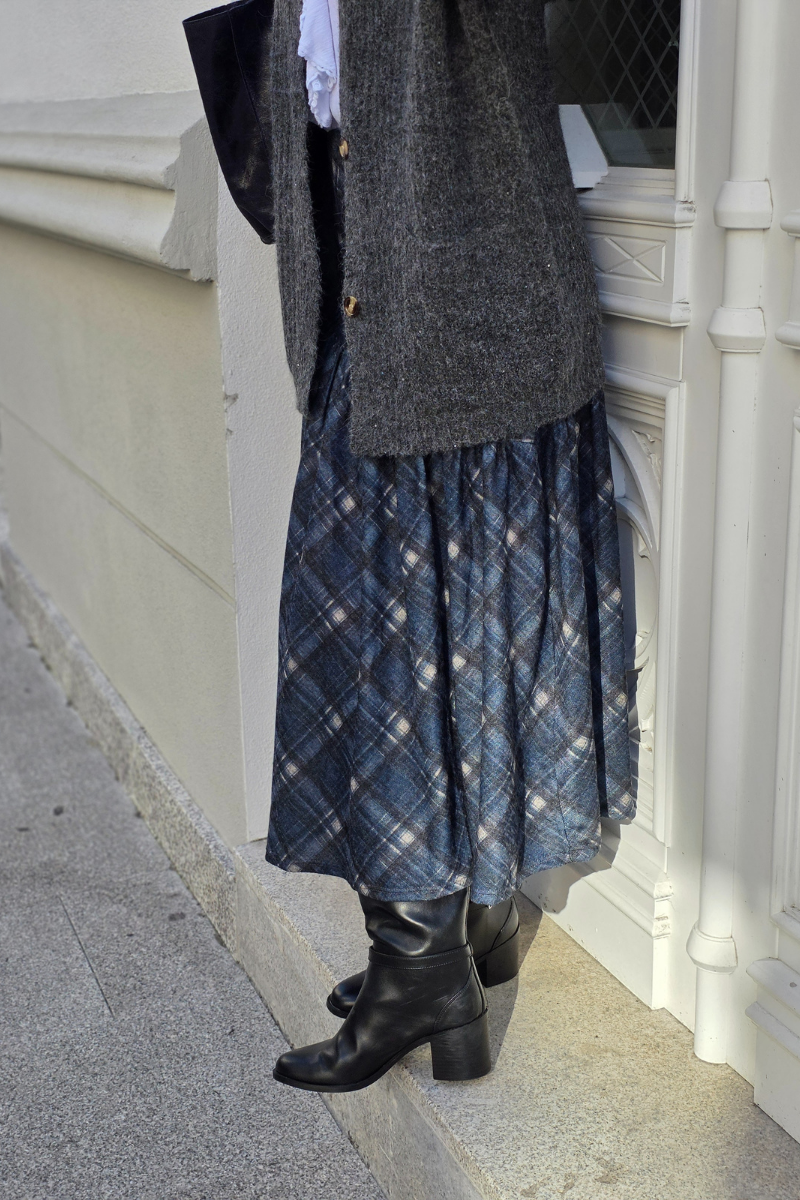 Chaqueta de punto Olivia gris oscuro