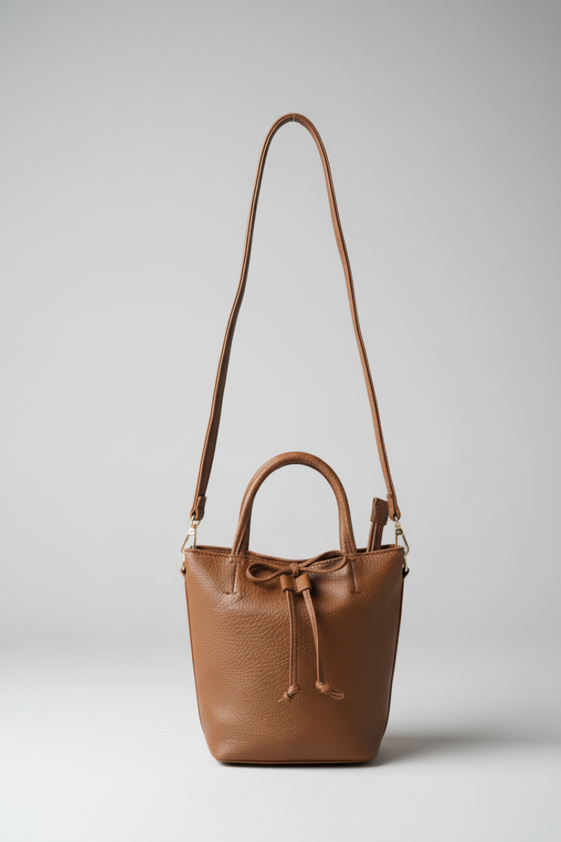 Bolso tipo piel Carla camel