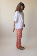 Blusa oversize manga satinada blanca
