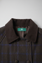 Capa british de cuadros marrón