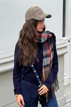 Gorra de con estampado príncipe de gales