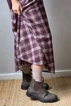 Calcetines canalé camel