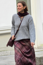 Jersey Olivia de punto con brillos gris