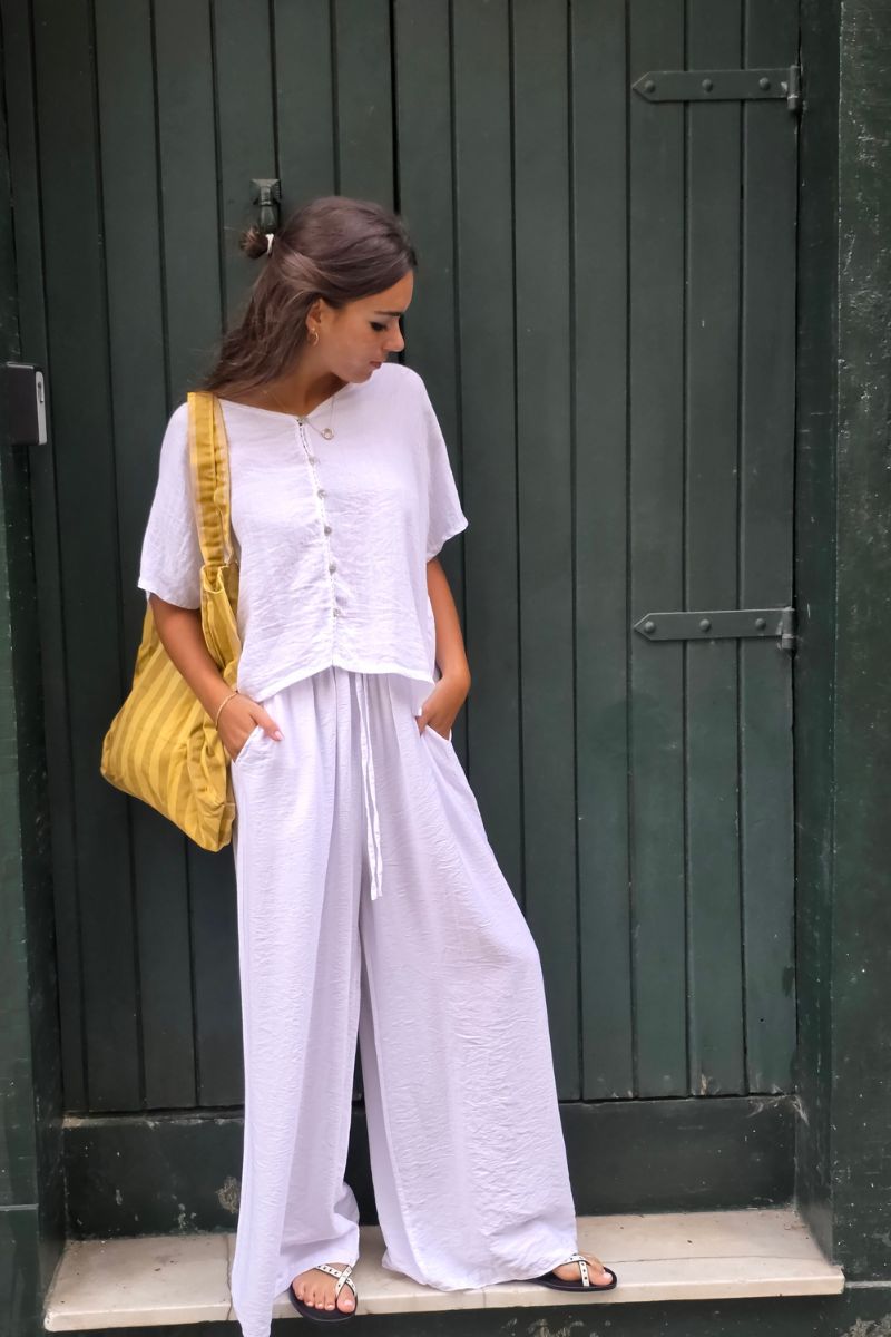 Bolso de rayas mostaza