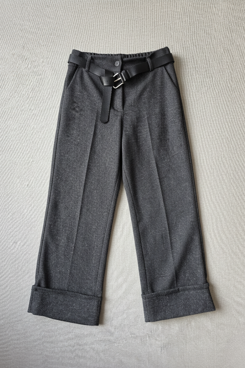 Pantalón mezclilla gris oscuro