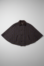 Capa british de cuadros marrón