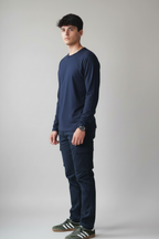 Pantalón cargo azul marino hombre