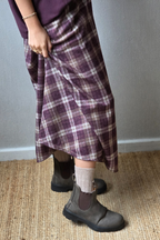 Calcetines canalé camel