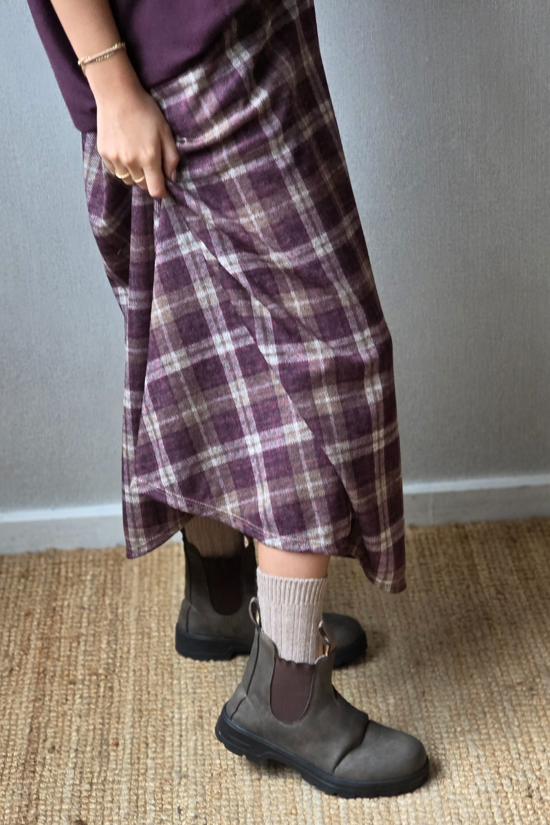 Calcetines canalé camel