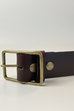 Cinturones de piel con hebilla