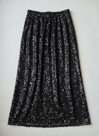 Falda de lentejuelas negra
