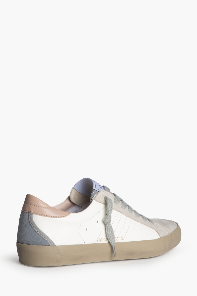 Zapatilla Deportiva Retro Mujer Blanca y Rosa - Estilo Casual