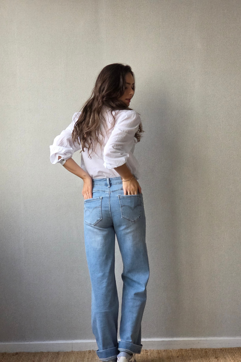 Vaquero wide leg azul jean