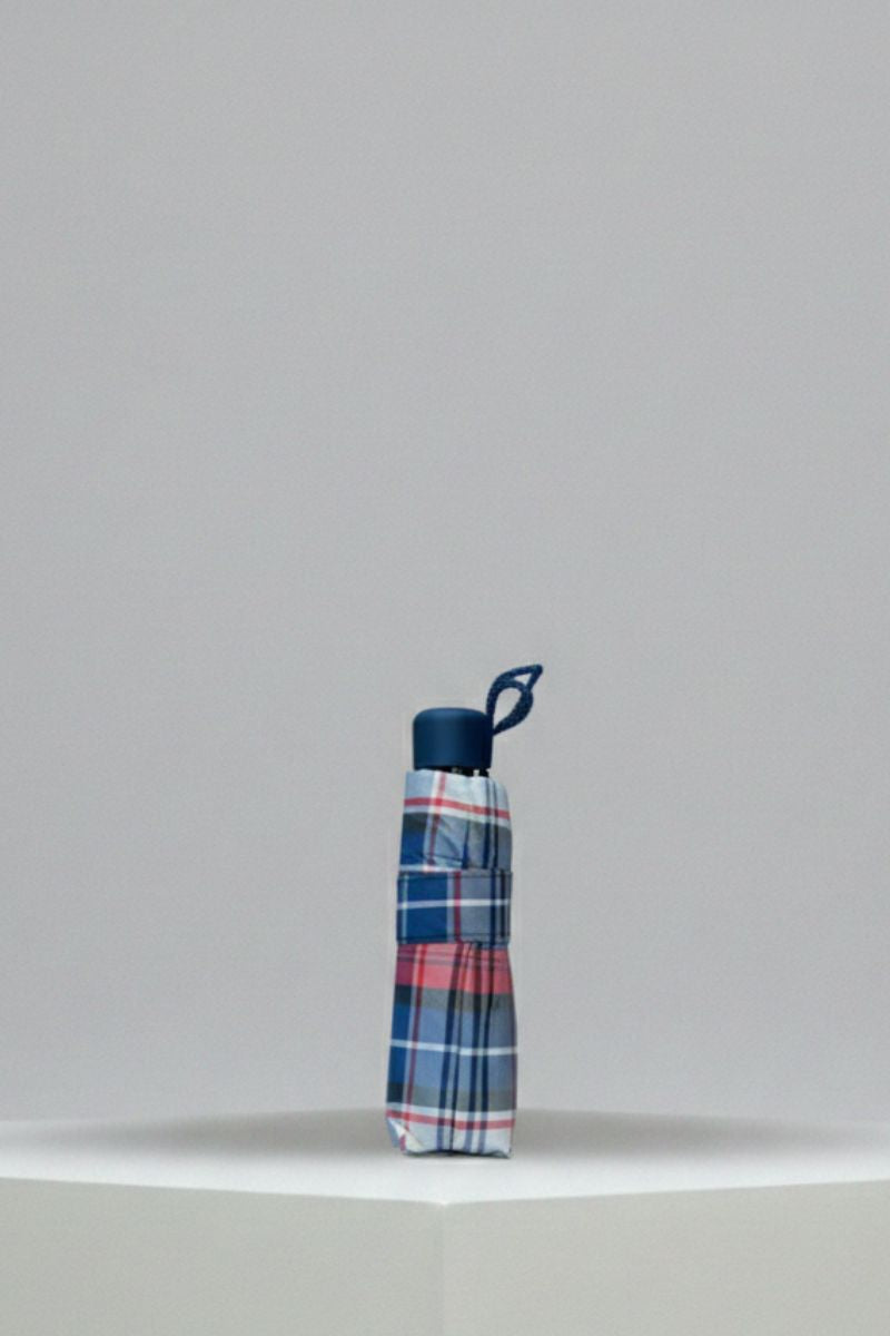 Paraguas cuadros pequeños azul marino