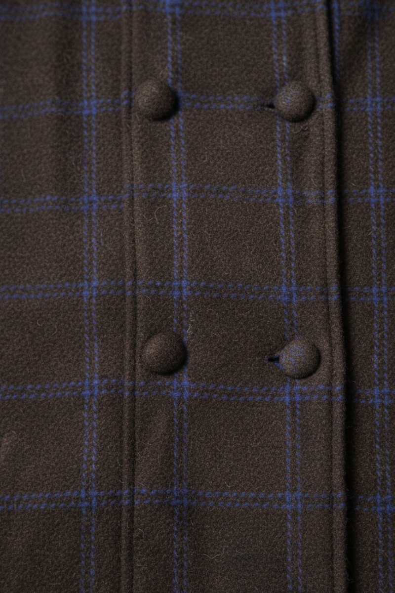 Capa british de cuadros marrón