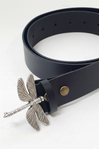 Hebilla plateada y dorada combinable libélula