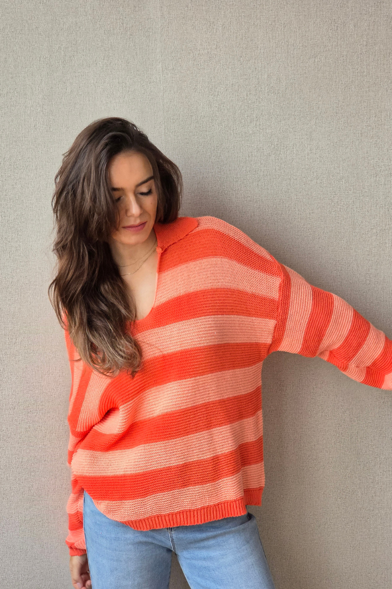Jersey Rayas - Naranja
