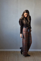 Pantalón de cuadros Belmonte teja