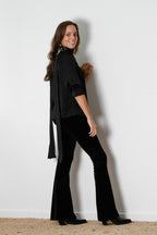Pantalón de tercipelo negro