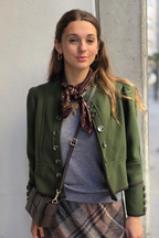 Chaquetas tipo austriaca verde militar