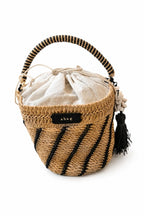 Bolso bombonera de rafia
