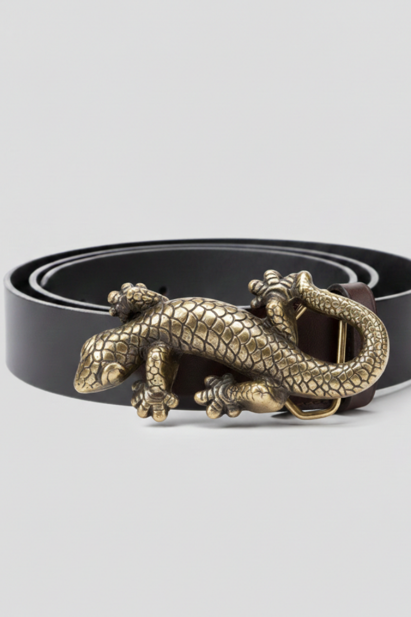 Cinturones de piel con Salamandra