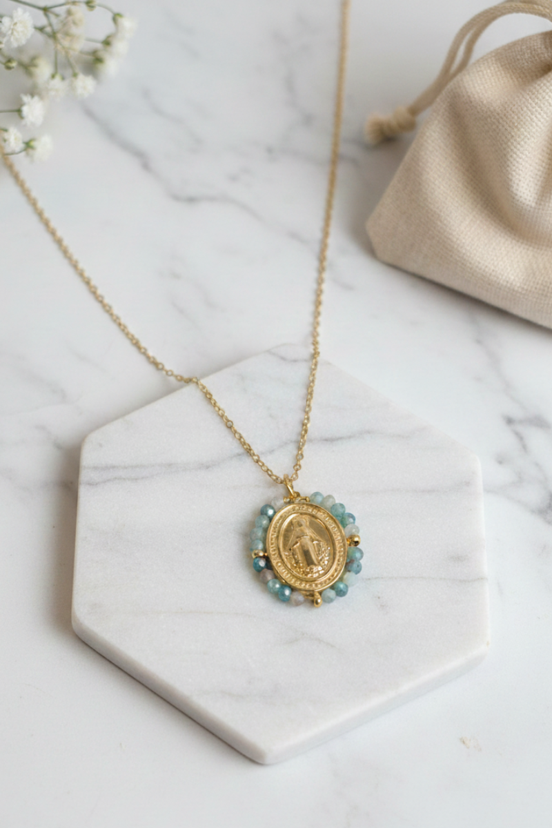 Gargantillas mini de la Virgencita milagrosa