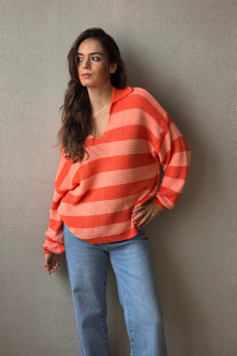 Jersey Rayas - Naranja