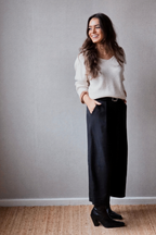 Pantalón culotte negro