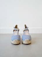 Alpargata Valenciana Media Cuña - Azul Claro