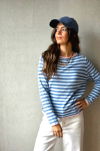 Jersey Sunset Rayas Azul Jean