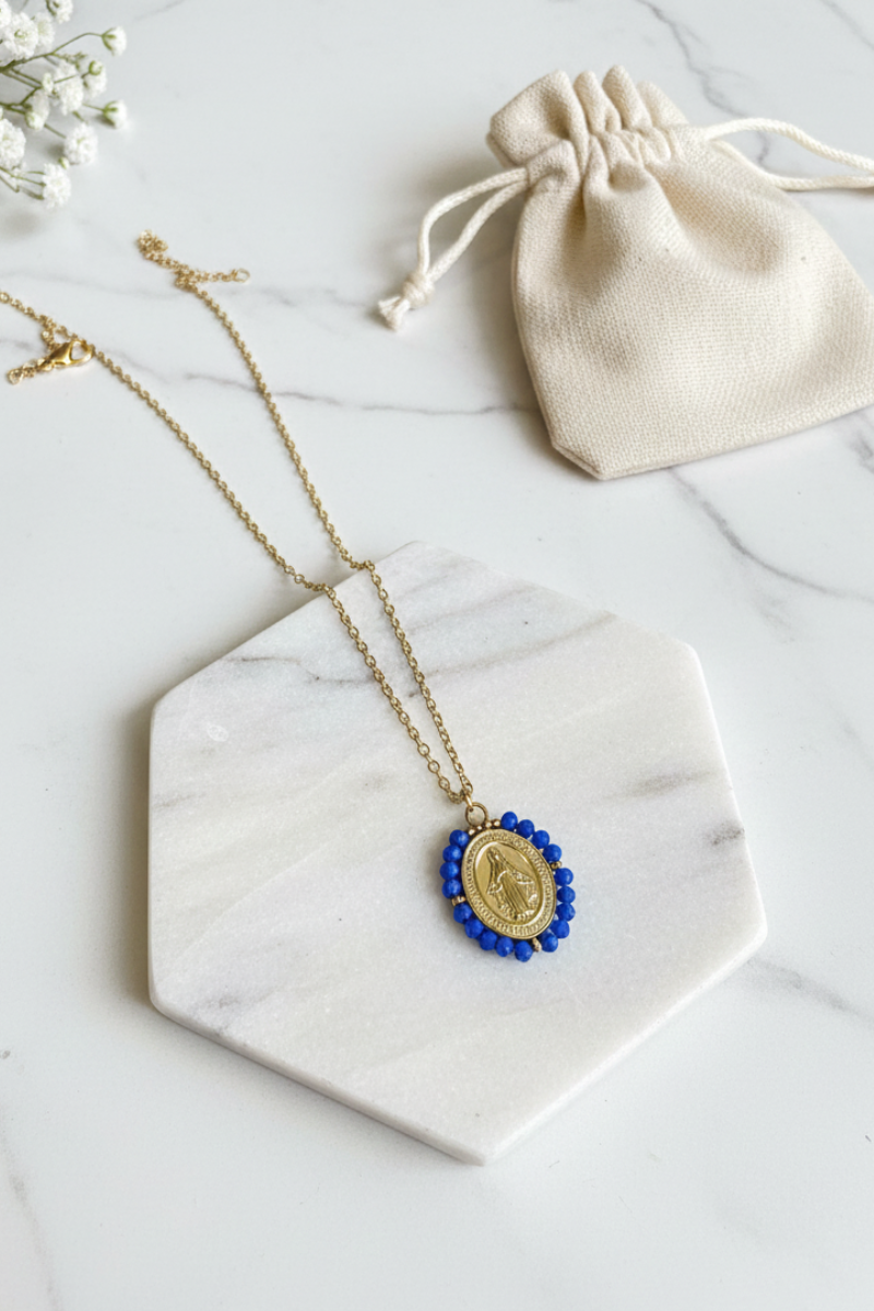 Gargantillas mini de la Virgencita milagrosa