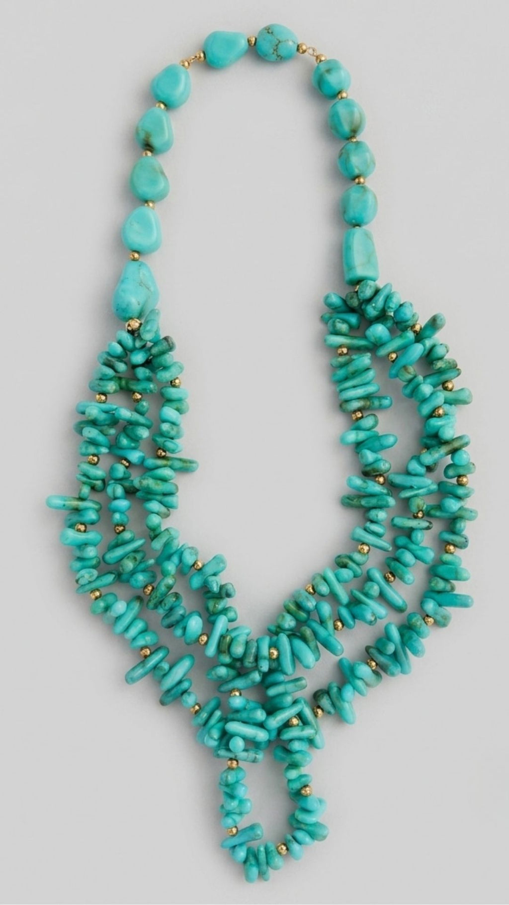Collar turquesa de piedras