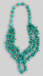 Collar turquesa de piedras