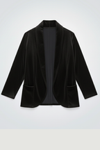 Americana de terciopelo negro