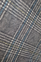 Falda British de cuadros con cinturón chocolate