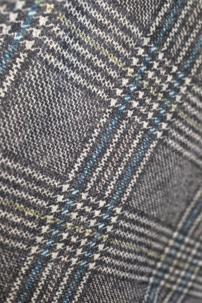 Falda British de cuadros con cinturón chocolate