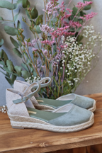 Alpargata Valenciana Media Cuña - Verde