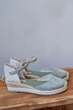 Alpargata Valenciana Media Cuña - Verde