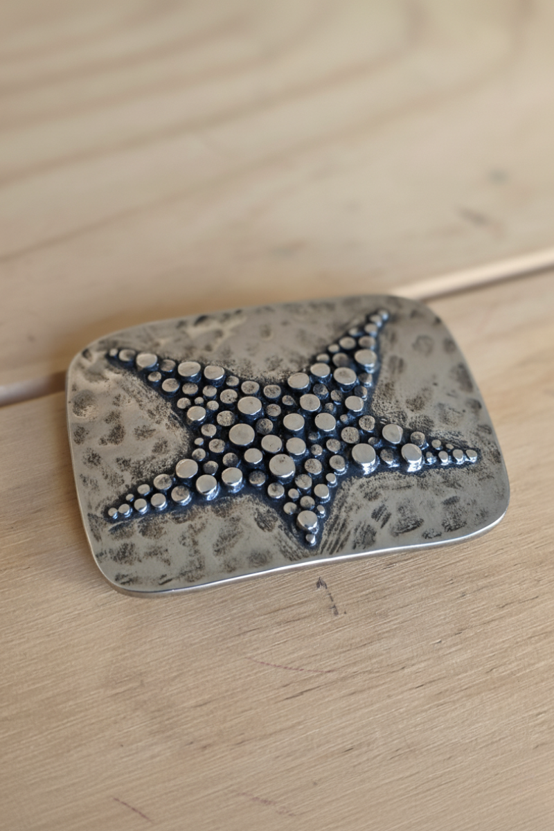 Hebilla dorada combinable chapa estrella