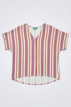Camisa de Rayas Rosa